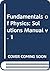 Instructor's Solutions Manual to accompany Fundamentals of Physics, 6th Edition, Volume 1