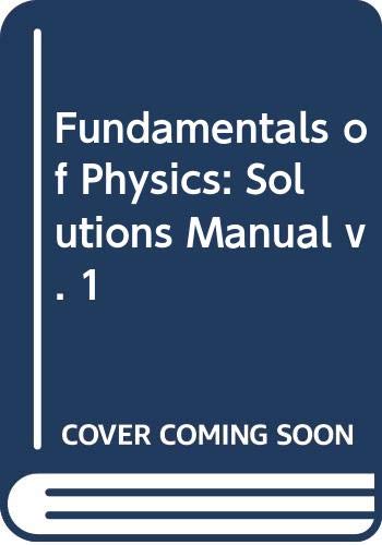 Instructor's Solutions Manual to accompany Fundamentals of Physics, 6th Edition, Volume 1 (Paperback)