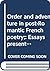 Order and adventure in post-Romantic French poetry; by Cecil Arthur; Cruickshank H...