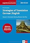 Strategies of Translation. German/ English II Strategies of Translation. German/ English II