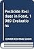 Pesticide Residues in Food,...