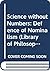 Science without Numbers: Defence of Nominalism (Library of Philosophy & Logic)