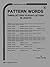 Pattern Words: Three Letters to Eight Letters in Length (Cryptographic Series)