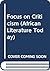 Focus on Criticism