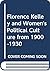 Florence Kelley and Women's Political Culture from 1900-1930