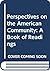 Perspectives on the American Community by Roland L. Warren