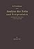 Analyse der Fette und Fettprodukte by H. P. Kaufmann