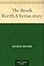 The Brook Kerith: A Syrian Story