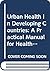 Urban Health in Developing ...