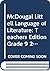 McDougal Littell Language of Literature: Teachers Edition Grade 9 2002
