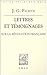 Lettres Et Témoignages Sur La Revolution Française (Bibliotheque Des Textes Philosophiques)