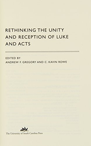 Rethinking the Unity and Reception of Luke and Acts (Hardcover)