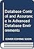 Database: Control and Assurance in Advanced Database Environments