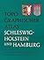 Topographischer Atlas Schleswig-Holstein und Hamburg: 95 Kartenausschnitte (German Edition)