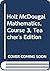 Holt McDougal Mathematics, Course 3, Teacher's Edition