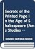 Secrets of the Printed Page...