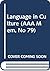 Language in Culture (AAA Mem, No 79)