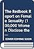 The Redbook Report on Female Sexuality (100,000 Women Disclose the Good News About Sex)