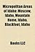Micropolitan Areas of Idaho: Burley Micropolitan Area, Jackson Micropolitan Area, Ontario Micropolitan Area, Rexburg Micropolitan Area