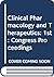 Clinical Pharmacology and Therapeutics