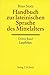 Handbuch zur lateinischen Sprache des Mittelalters (Handbuch der Altertumswissenschaft) (German Edition)