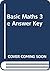 Basic Maths 3e Answer Key