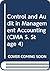 Control and Audit in Management Accounting (CIMA S. Stage 4)