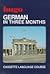 German in Three Months / Book and 4 Cassettes (Hugo)