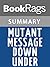 Summary & Study Guide Mutant Message Down Under by Marlo Morgan by BookRags