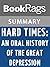 Summary & Study Guide Hard Times; an Oral History of the Great Depression by Studs Terkel