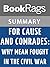 Summary & Study Guide For Cause and Comrades: Why Men Fought in the Civil War by James M. McPherson