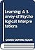 Learning: A Survey of Psychological Interpretations