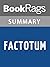 Summary & Study Guide Factotum by Charles Bukowski