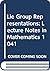 Lie Group Representations by R. Herb