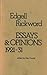 Essays and opinions, 1921-1931