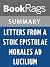 Summary & Study Guide Letters from a Stoic Epistulae Morales Ad Lucilium by Seneca