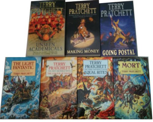 Discworld Collection: Unseen Academicals, The Colour Of Magic, Going Postal, Making Money, The Light Fantastic, Equal Rites, Mort (Discworld Novel)