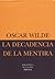 La Decadencia de la Mentira by Oscar Wilde