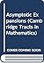 Asymptotic Expansions (Cambridge Tracts in Mathematics, Series Number 55)
