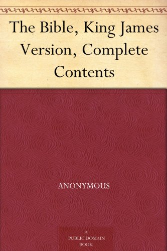 The Bible, King James Version, Complete Contents