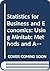Statistics for Business and Economics