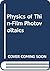 Physics of Thin-Film Photovoltaics