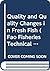 Quality and Quality Changes in Fresh Fish (FAO Fisheries Technical Papers)