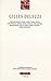 Gilles Deleuze (Annales de l'Institut de Philosophie de l'Université de Bruxelles) (French Edition)