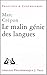 Le malin génie des langues: Nietzsche, Heidegger, Rosenzweig