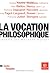 La Vocation philosophique