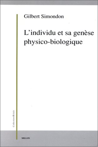 L'individu et sa genèse physico-biologique