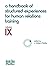 A Handbook of Structured Experiences for Human Relations Training, Volume IX