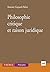 Philosophie critique et raison juridique