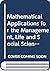 Mathematical Applications for the Management, Life and Social Sciences: Graphics Calculator Guide